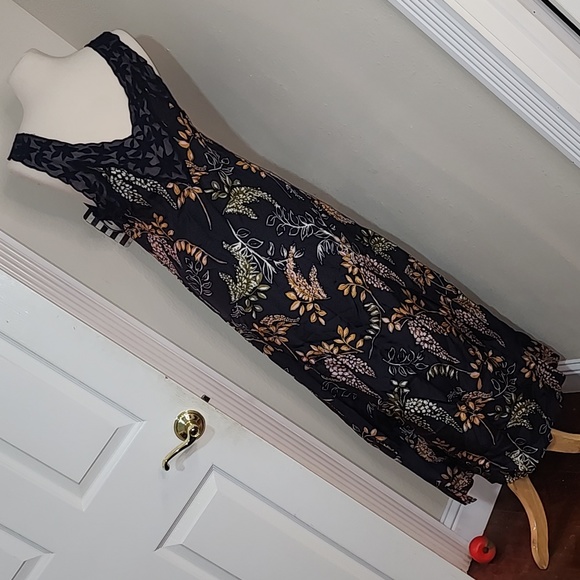 Sundance Splendor 100% silk floral maxi dress - Picture 3 of 8